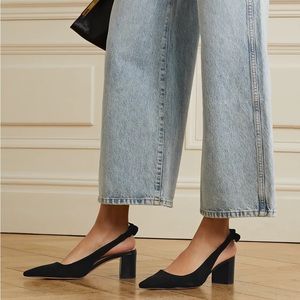 Alexandre Birman. Size 37.5. NWT. Clarita city suede slingback pump.